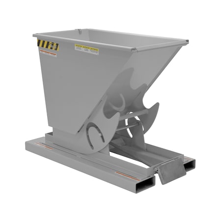Vestil Heavy Duty Self-Dump Hopper .33 Cubic Yard 6000 lb Machine Gray D-33-HD-GY-MG